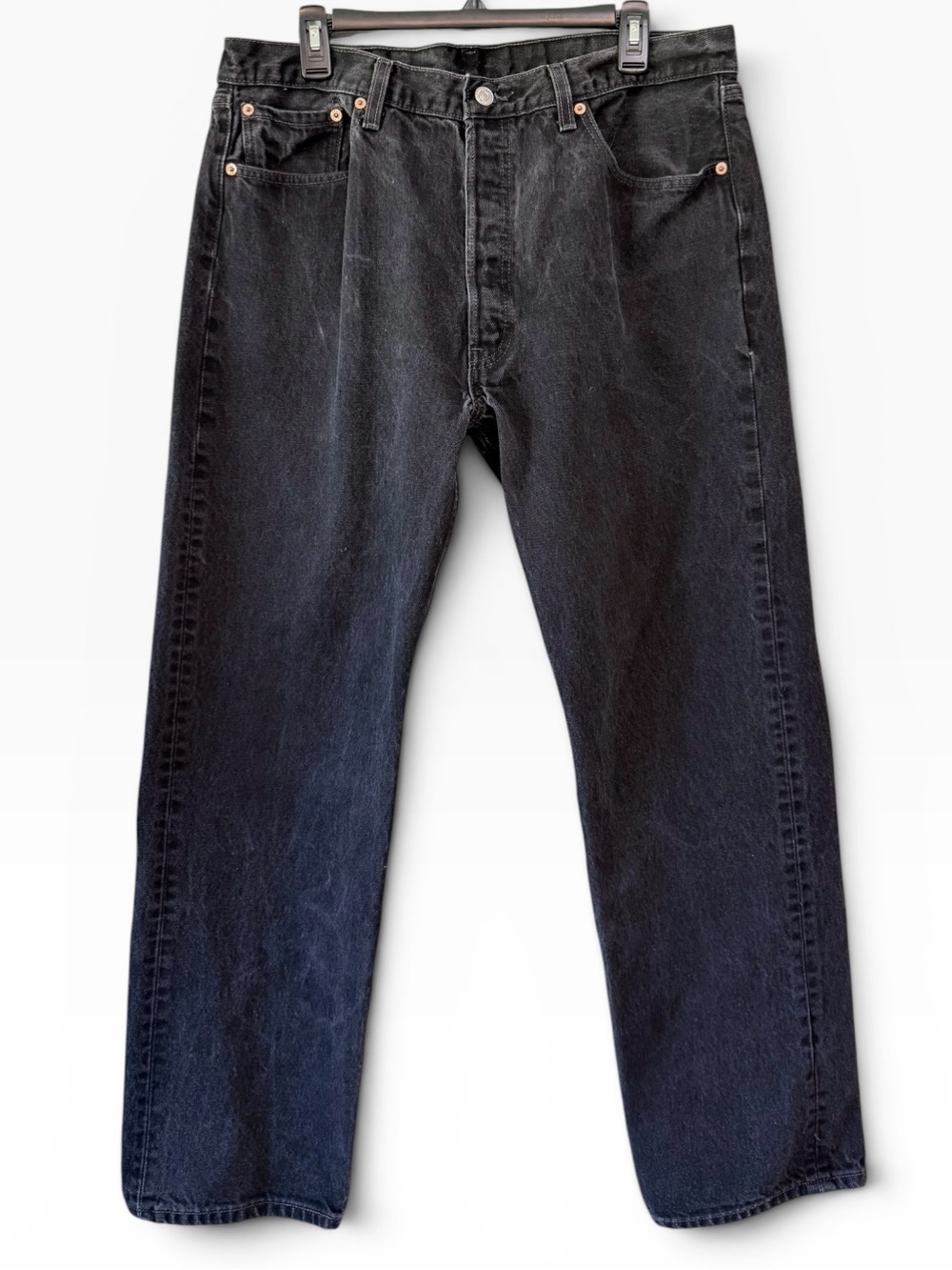 Levi's 501 Original Fit 100% Cotton Rigid Jeans Super Black Size W38 L30